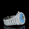 AP Full White With Blue Skeleton Dial Moissanite Diamond Watch