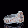 Cartier Rose White With Arabic Dial Moissanite Diamond Watch