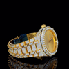 AP Two-Tone With Full Gold Dial Moissanite Diamond Watch