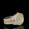 Rolex Two Tone Jubilee belt With Arabic Dial Moissanite Diamond Watch