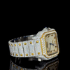Cartier Two Tone With Arabic Dial Moissanite Diamond Watch