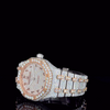 AP Rose White With Arabic Dial Moissanite Diamond Watch