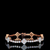 Floral White Moissanite Diamond Bracelet