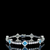 Floral Blue Moissanite Diamond Bracelet