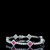 Floral Pink Moissanite Diamond Bracelet
